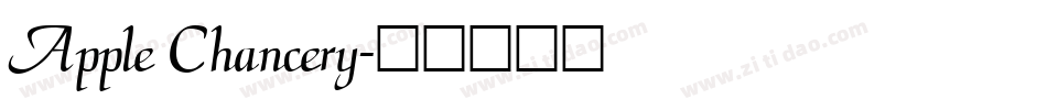 Apple Chancery字体转换